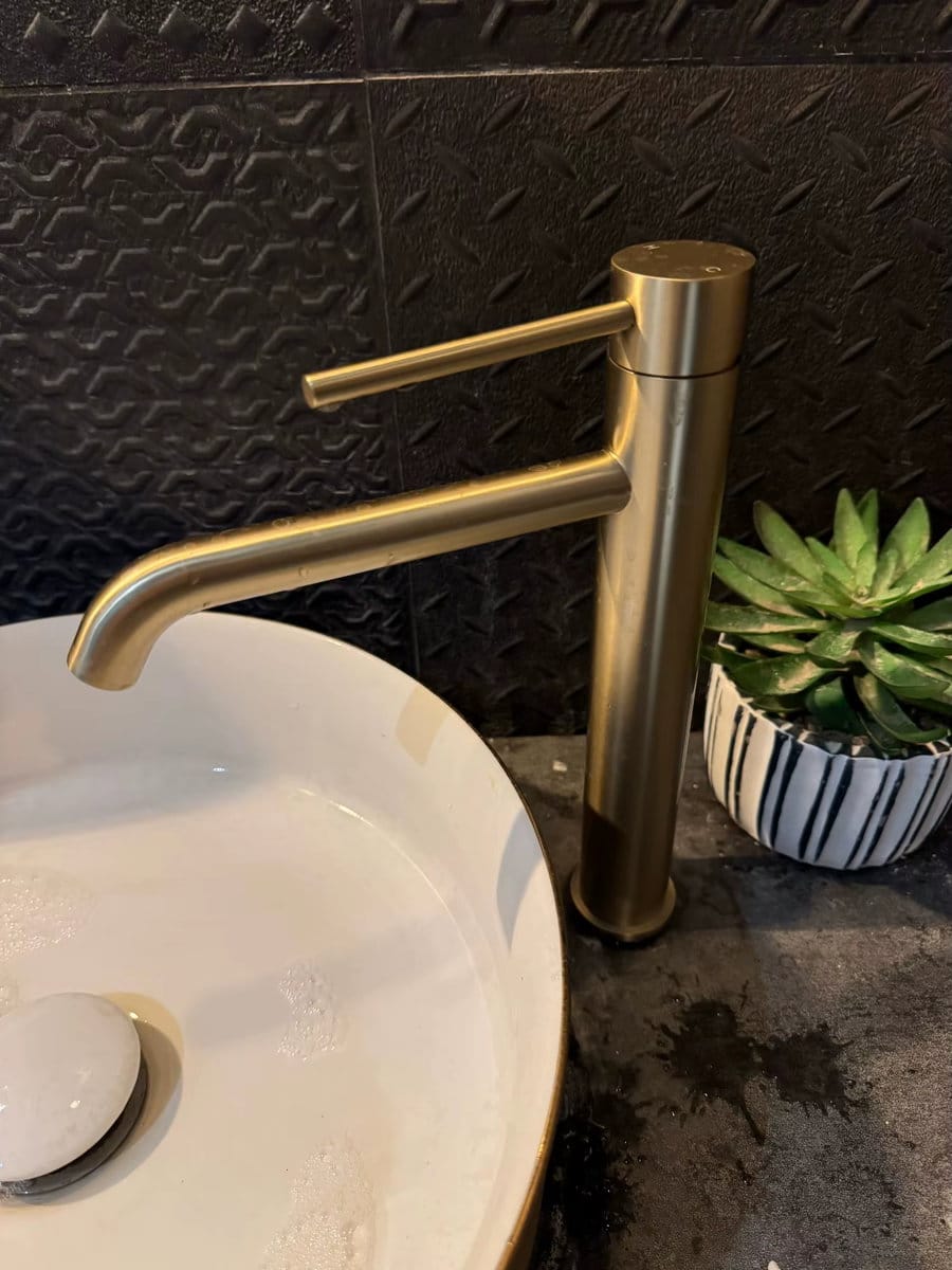 Customer photo review of Torneira Para Banheiro Monocomando Royal Luna