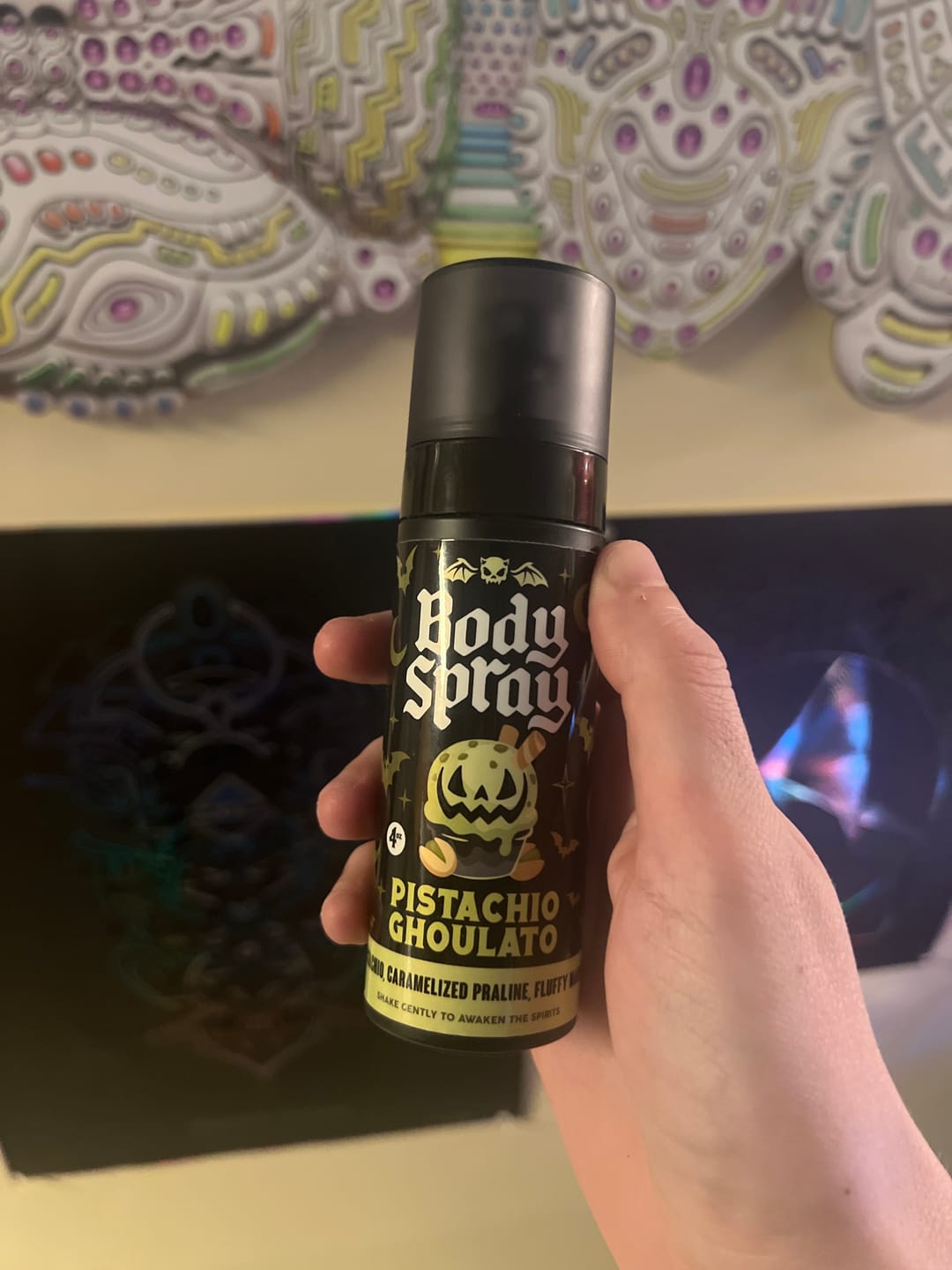 Customer photo review of Pistachio Ghoulato  Body Spray