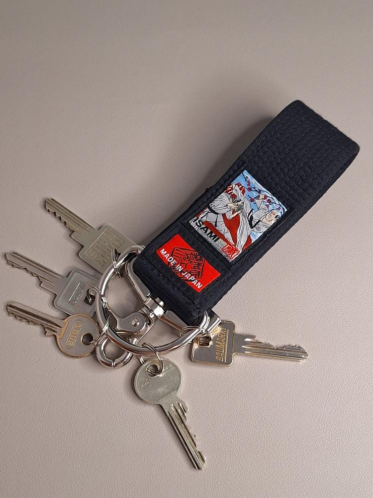 Customer photo review of Black Belt Ukiyoe Keychain