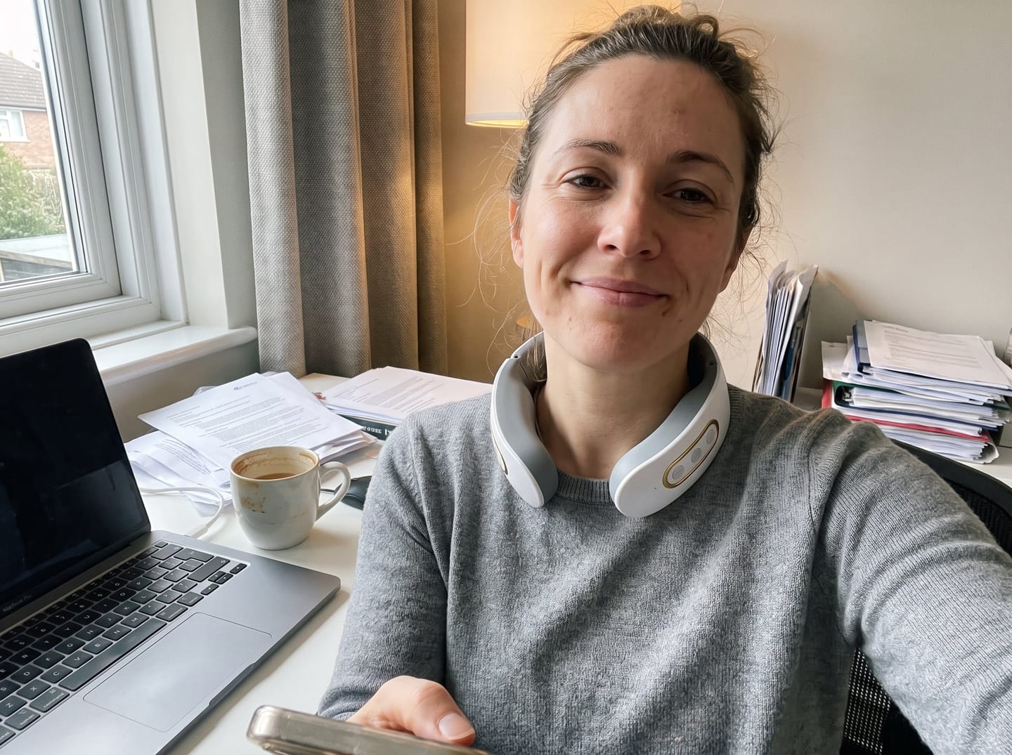 Customer photo review of Relixo Nackenmassagegerät