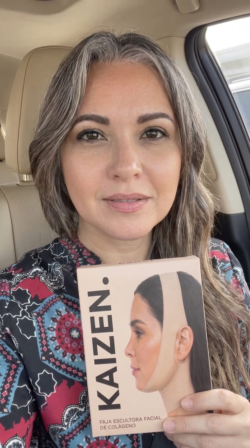Customer photo review of Venda Escultora Facial de Colágeno  2x1