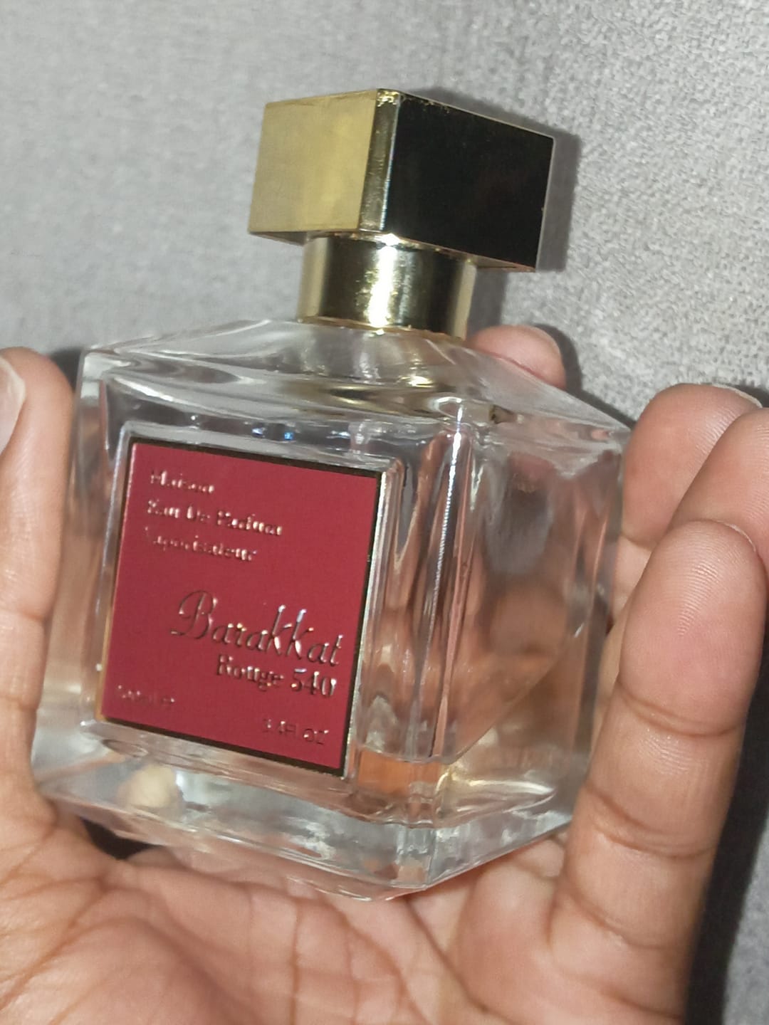 Customer photo review of Barakkat Rouge 540 Eau De Parfum 100ml - Fragrance World