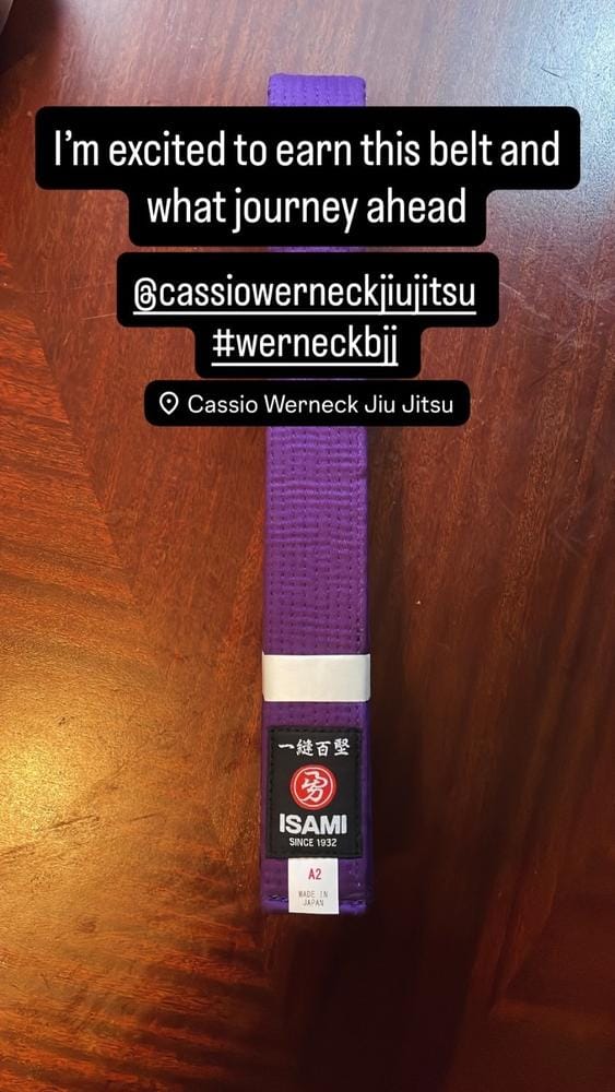 Customer photo review of Isami Purple Belt