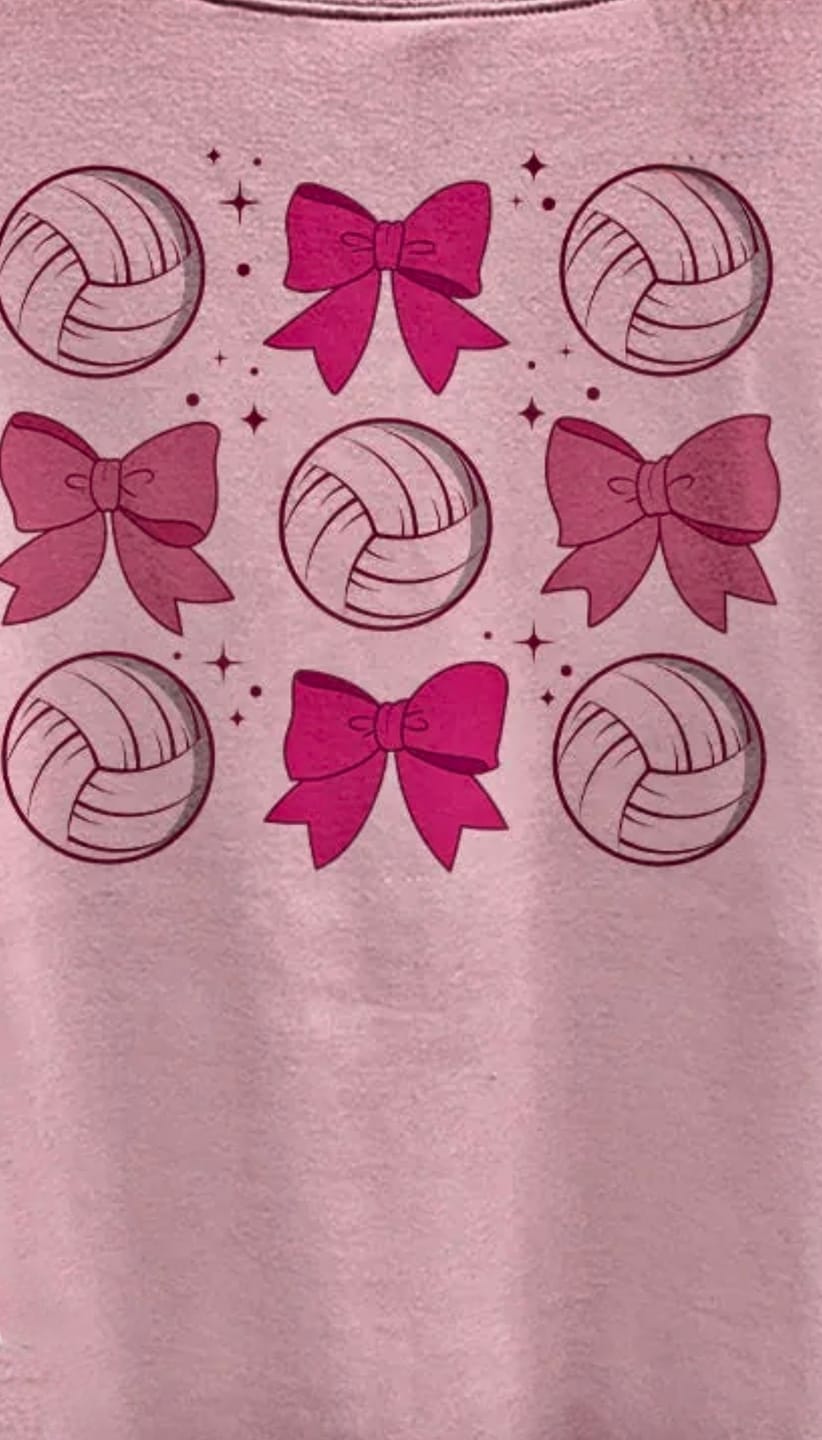 Customer photo review of Volleyballs and Bows (Back Print)