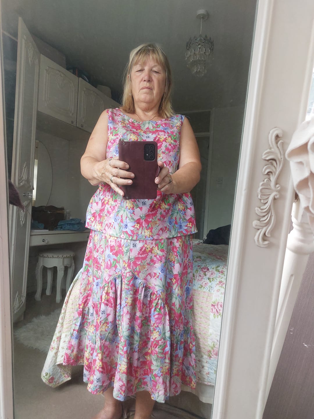 Customer photo review of Summer Garden Viscose Fabric