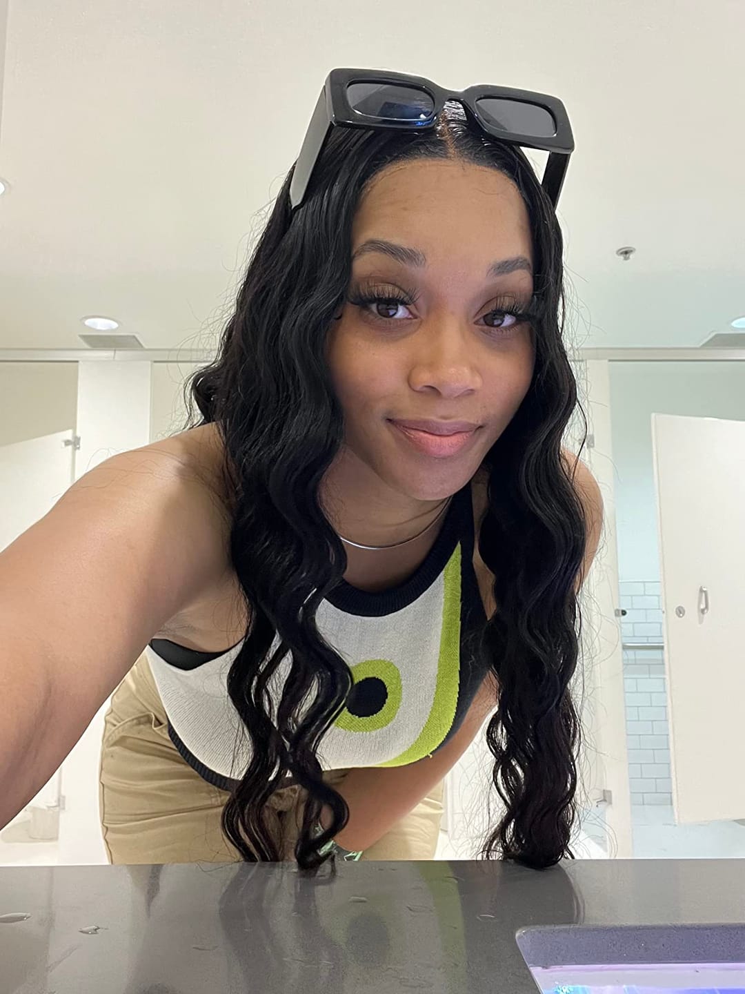 Customer photo review of Wavymy Wear Go Body Wave Glueless Wig Pre-Cut Lace Closure Wig Pre-Plucked Natural Hairline 180% Density Human Hair