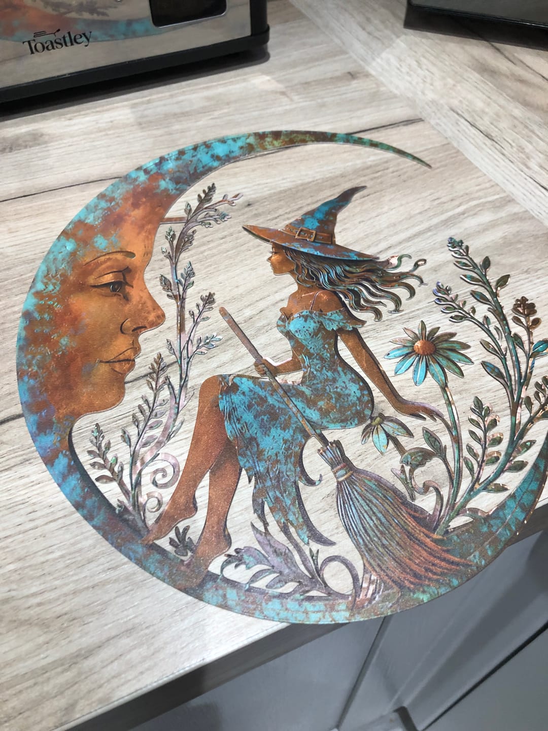 Customer photo review of Dragonfly Moon Wall Decor