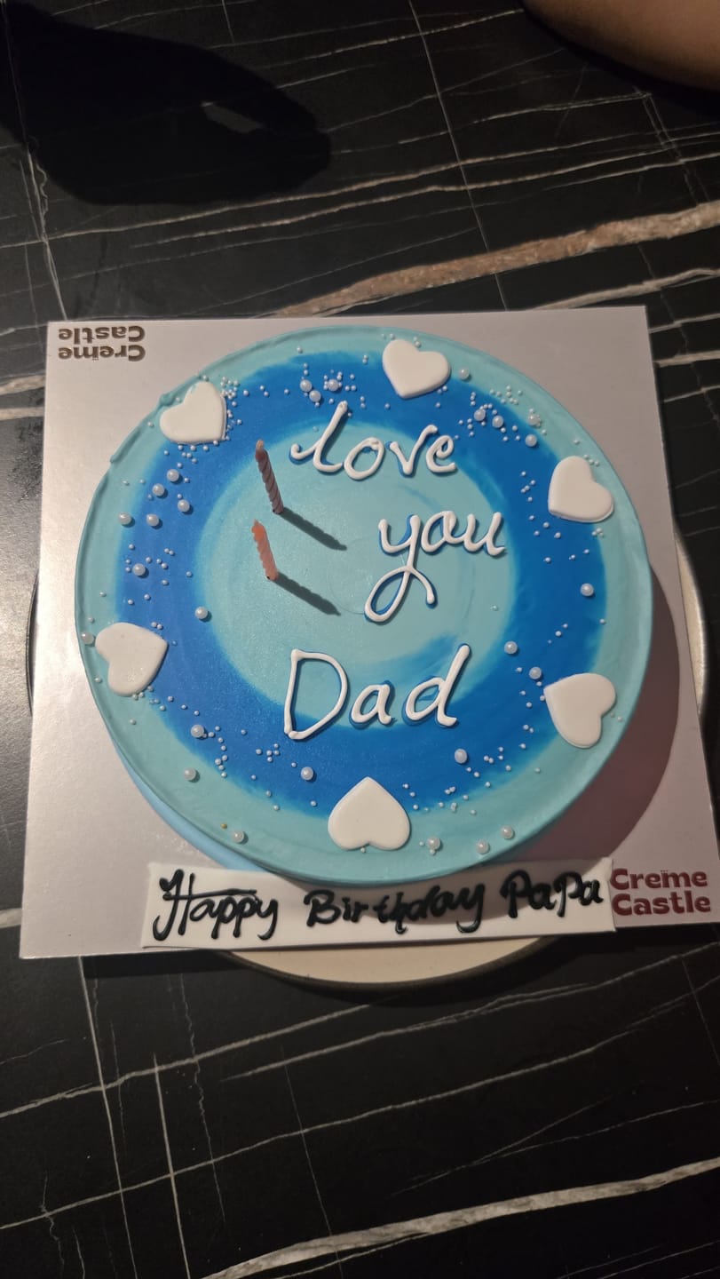 Customer photo review of Ombre Father Day Bento Cake