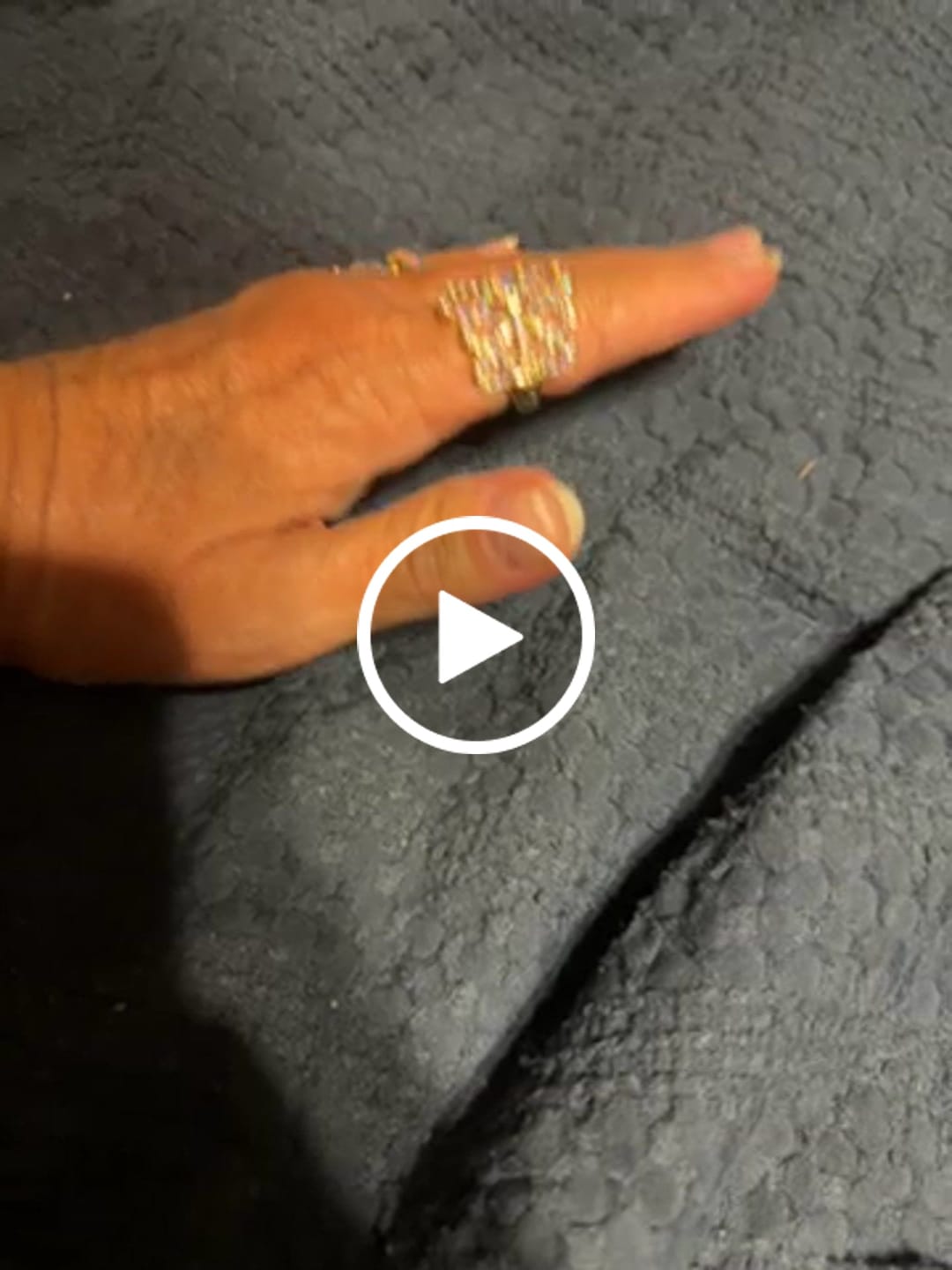 Customer video review of Daydreamer Stretch Ring in Gold Plated With AB Crystal