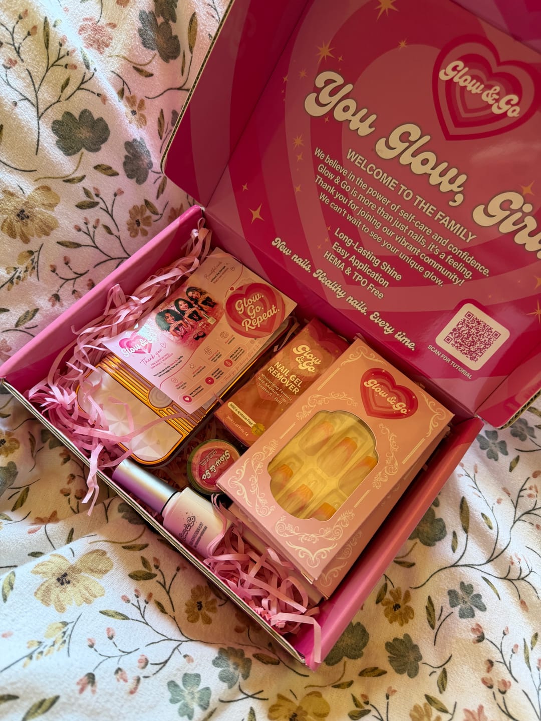 Customer photo review of Glow & Go Full Nail Kit