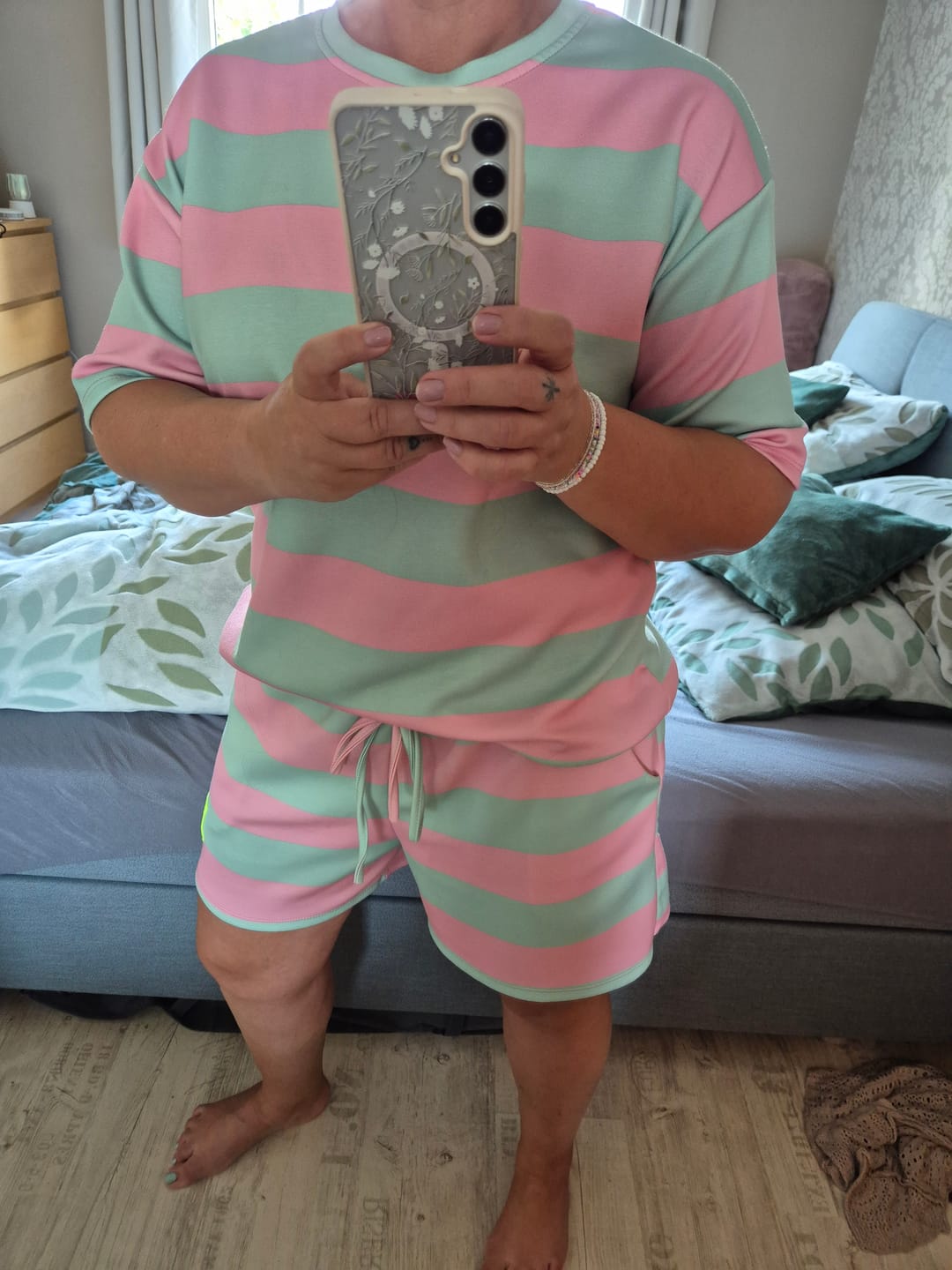 Customer photo review of Butterstoff Sommer Set PERFECT OUTFIT matcha/rosa