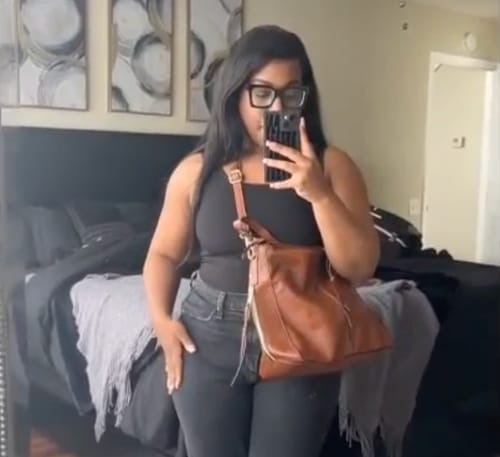 Customer photo review of Luxury Leather Hobo Anti-Theft Handbag + FREE Pouch Wallet