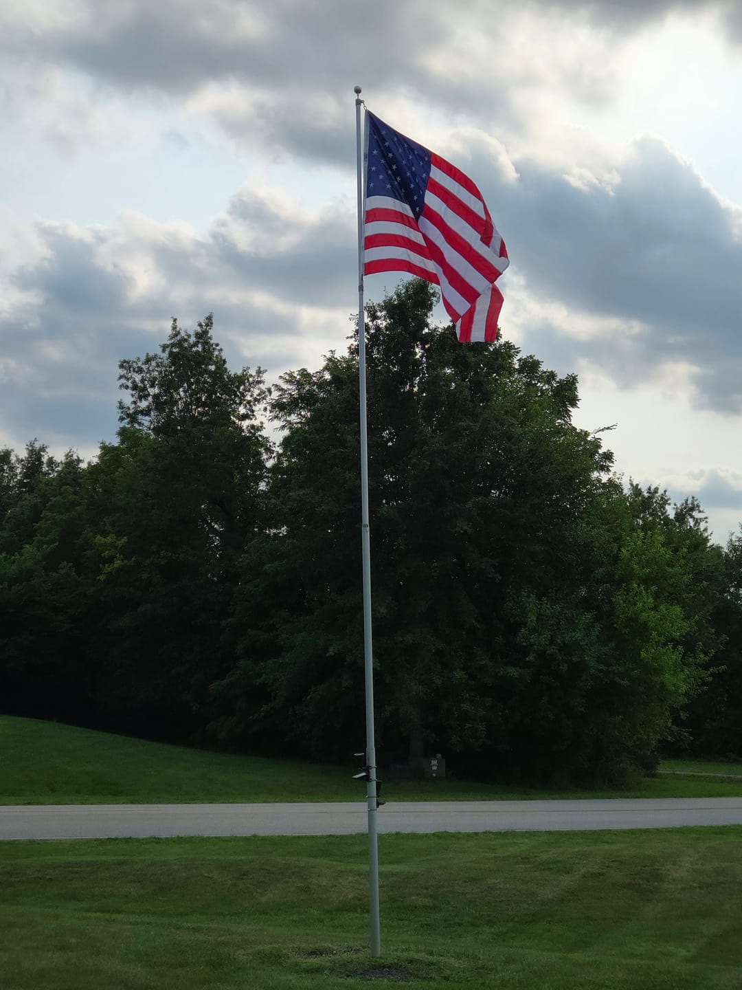 Customer photo review of 5' x 8' American Flag