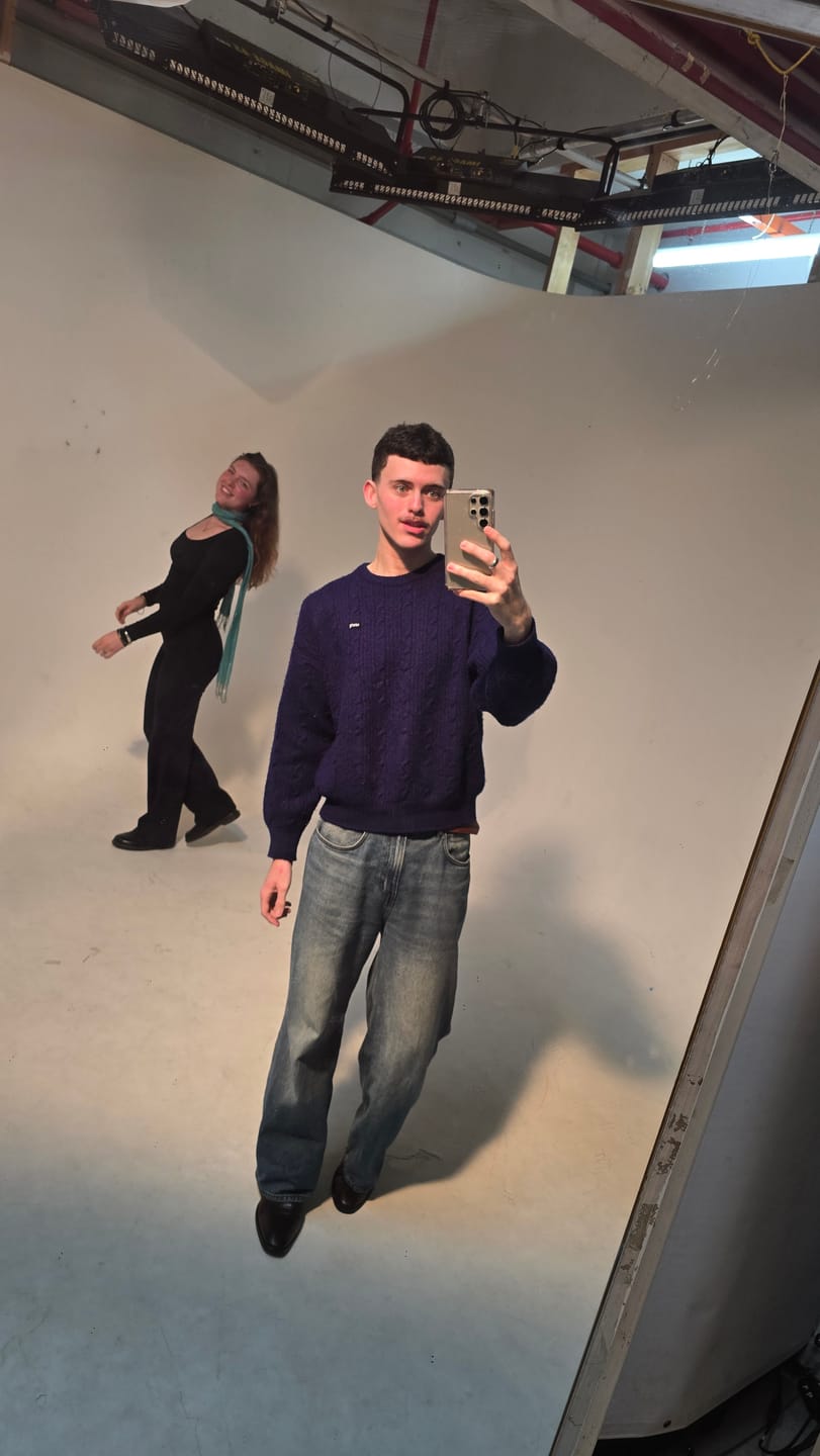 Customer photo review of Levi’s vintage wool mix cable knit - made in Italy - Large