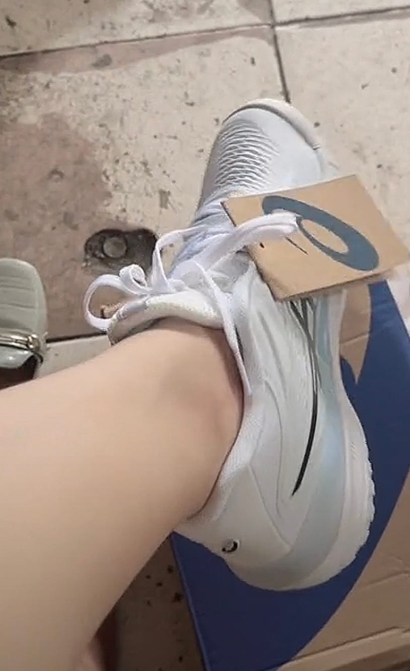 Customer photo review of Asics Gel Resolution X White Black - A6B