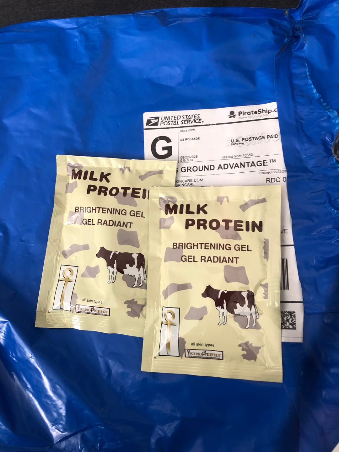 Customer photo review of Milk Protein Brightening Gel – Glow with Confidence (33g)