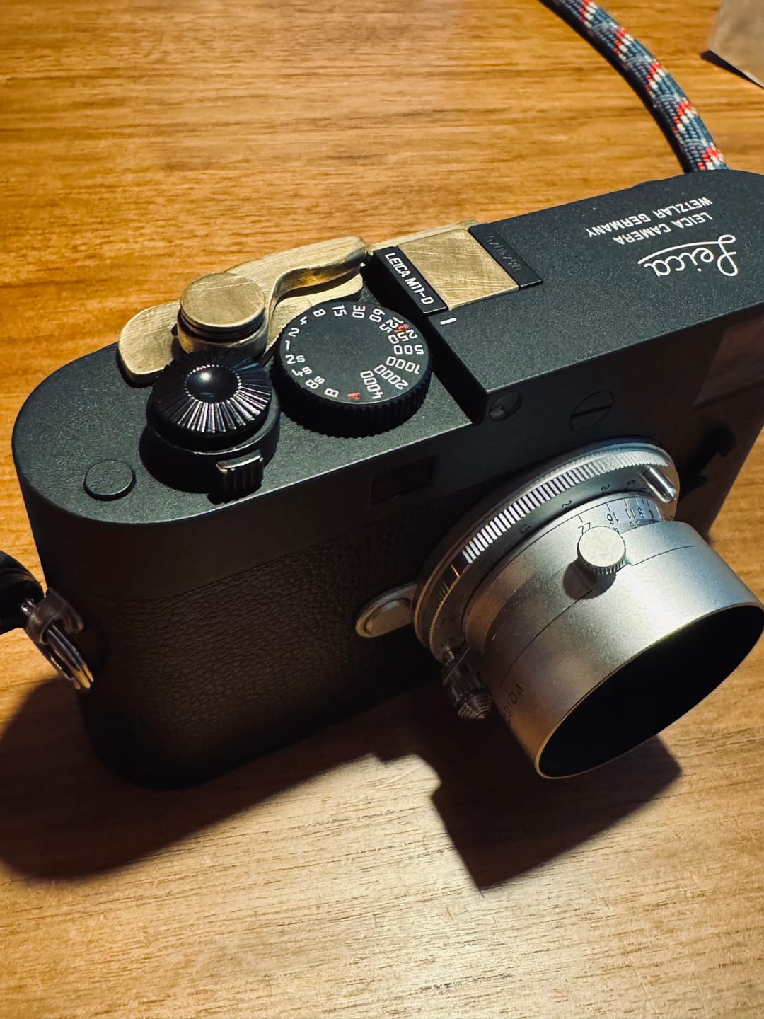 Customer photo review of Air Clicker – Soft Release Button (Black Paint Brass)