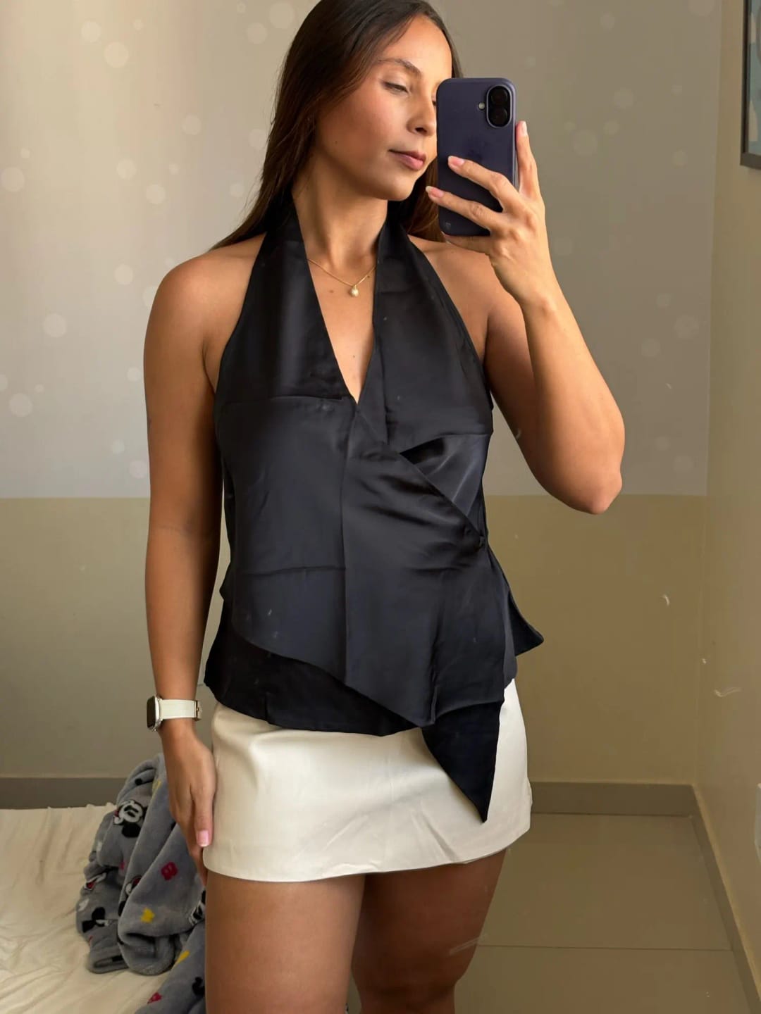 Customer photo review of Tailored High-Waisted Skort