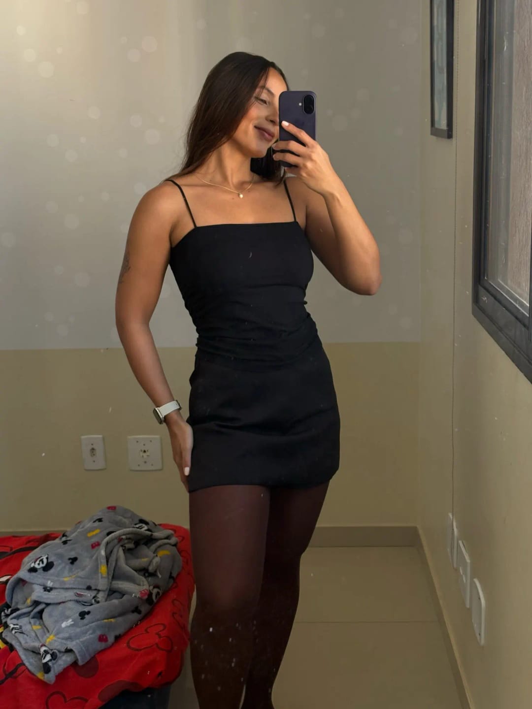 Customer photo review of Tailored High-Waisted Skort