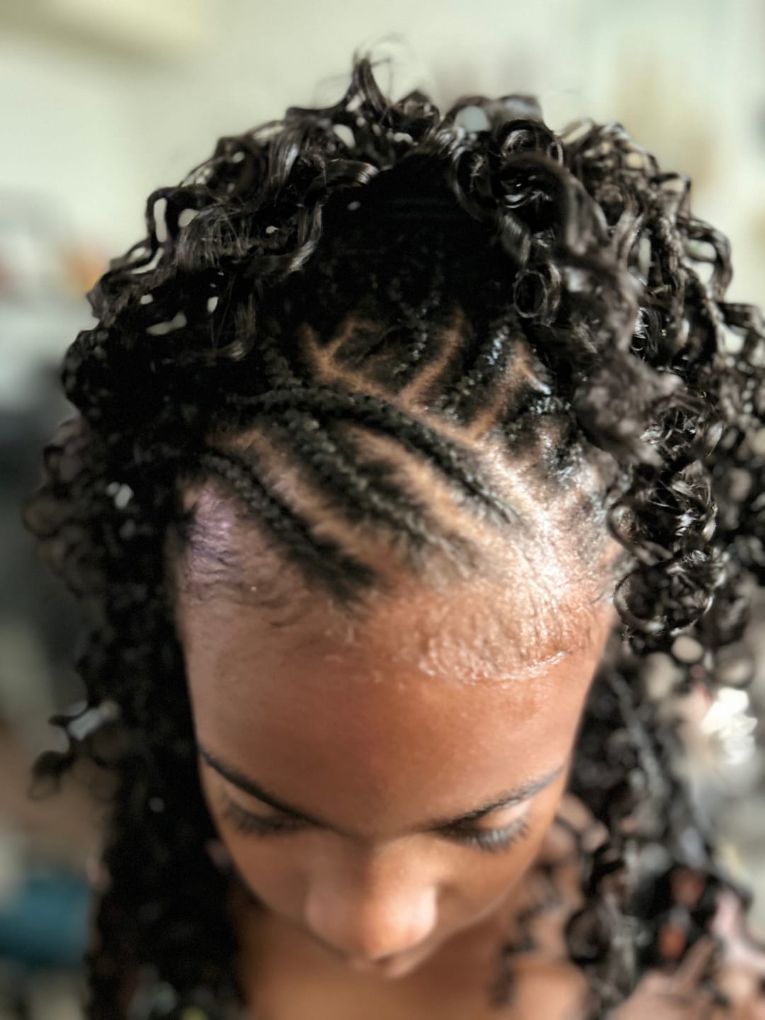 Customer photo review of Human Crochet Hair Water Wave For Miracle Knots