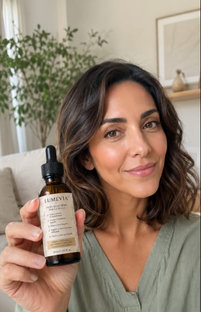 Customer photo review of Olio naturale contro i peli indesiderati del viso