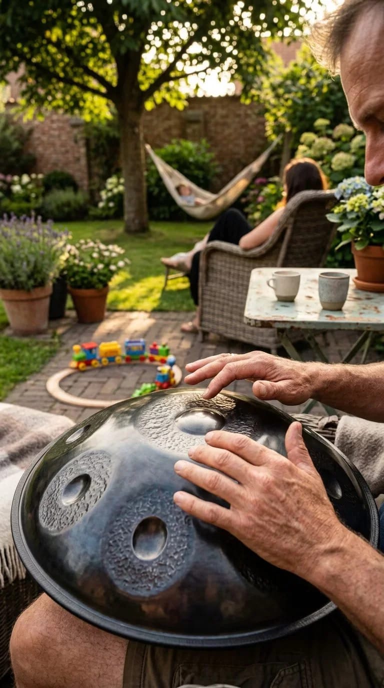 Customer photo review of Cosmos Hand-Pounded Handpan - 9/10/12 Notes D Minor Gift Set
