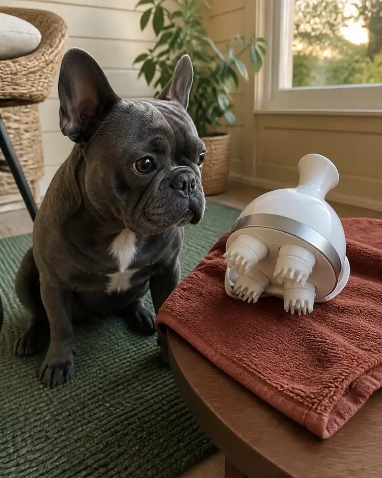 Customer photo review of Viva PetZen Ergonomic Pet Massager