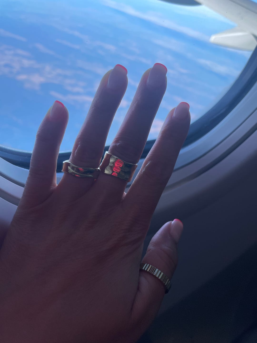 Customer photo review of Textured Band Ring