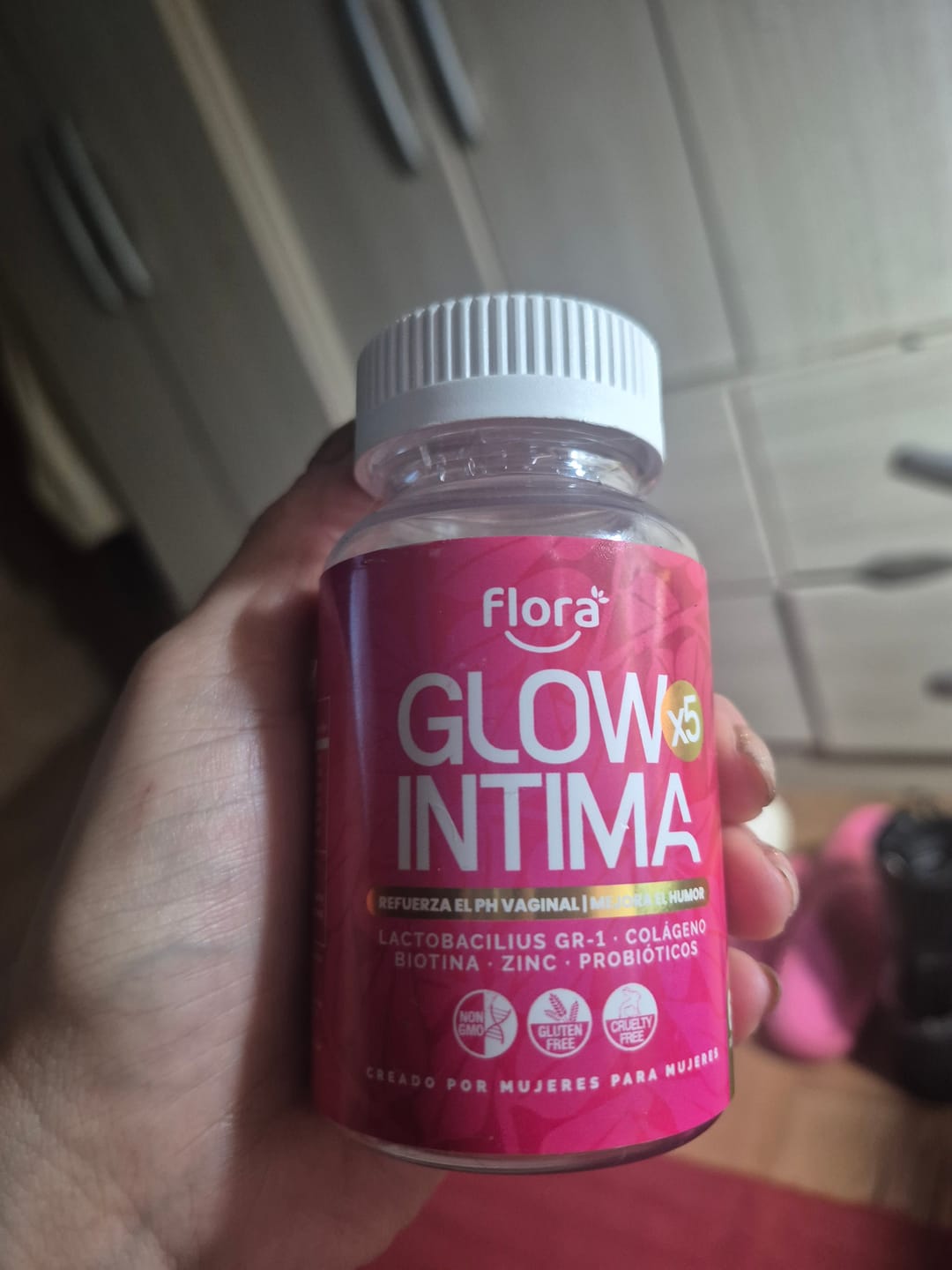 Customer photo review of Probióticos Íntimos para Candidiasis Recurrente, Flora y pH Vaginal