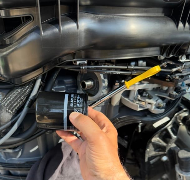 Customer photo review of Suzuki Outboard Oil Filter 16510-96J11