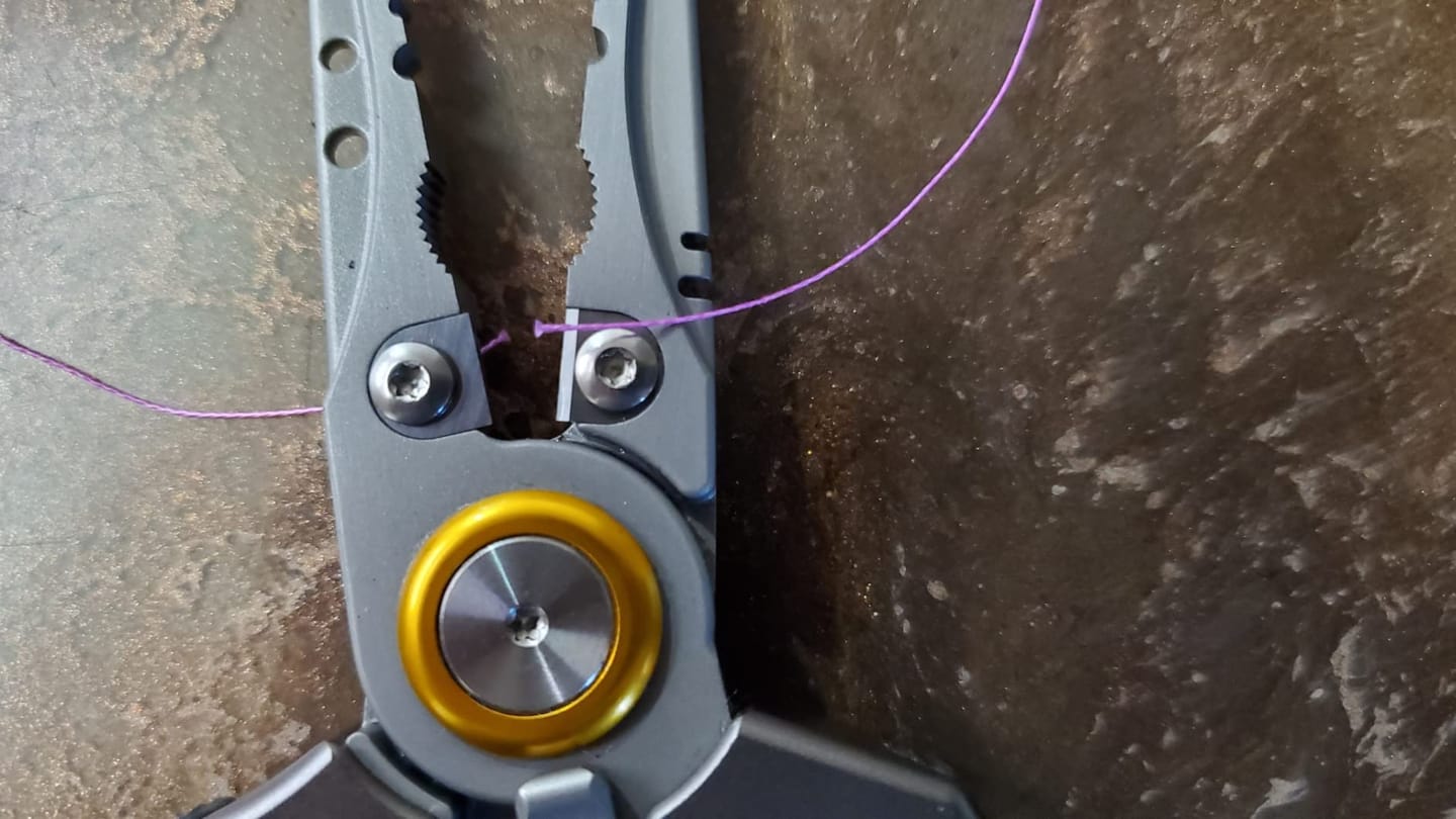 Customer photo review of Lockable Fishing Pliers with Ergonomic Handle & Teflon Coating