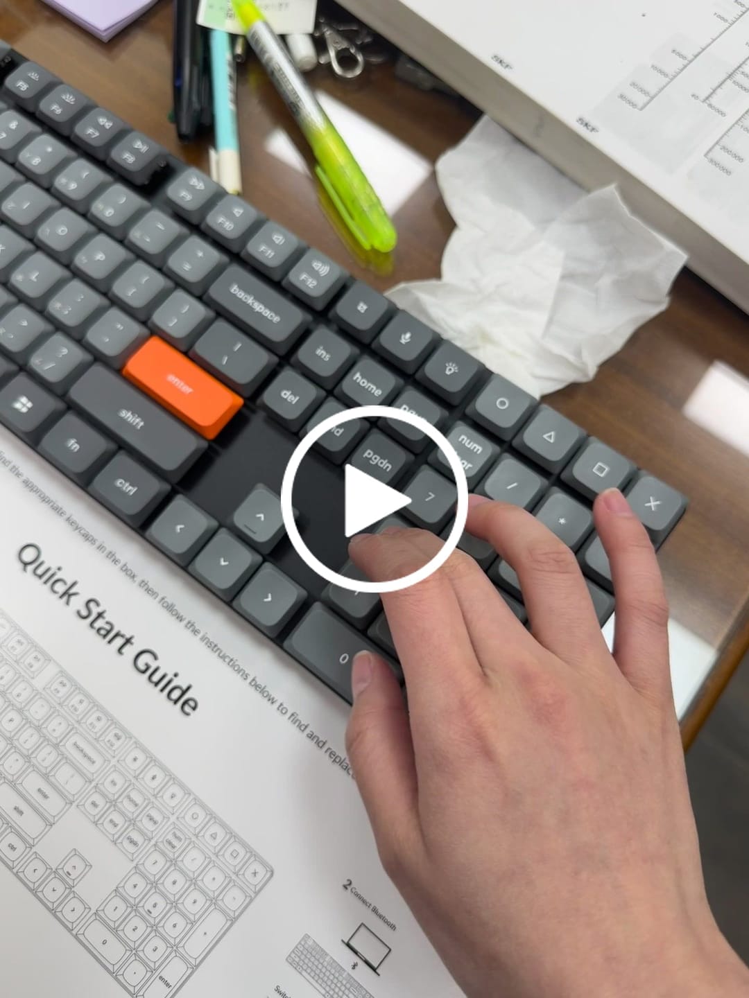 Customer video review of Keychron K5 Max QMK 矮軸 無線機械式鍵盤(注音版本)