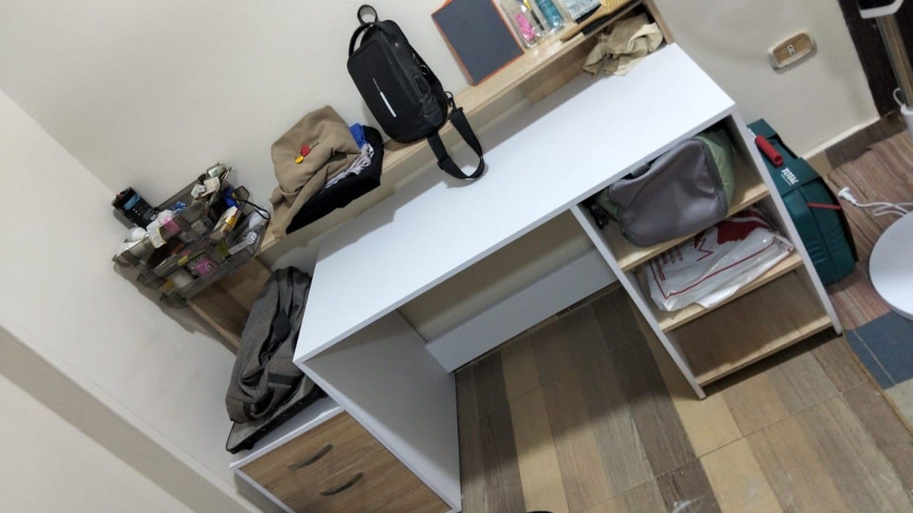 Customer photo review of مكتب موظف خشب MDF اسباني - CEM-182