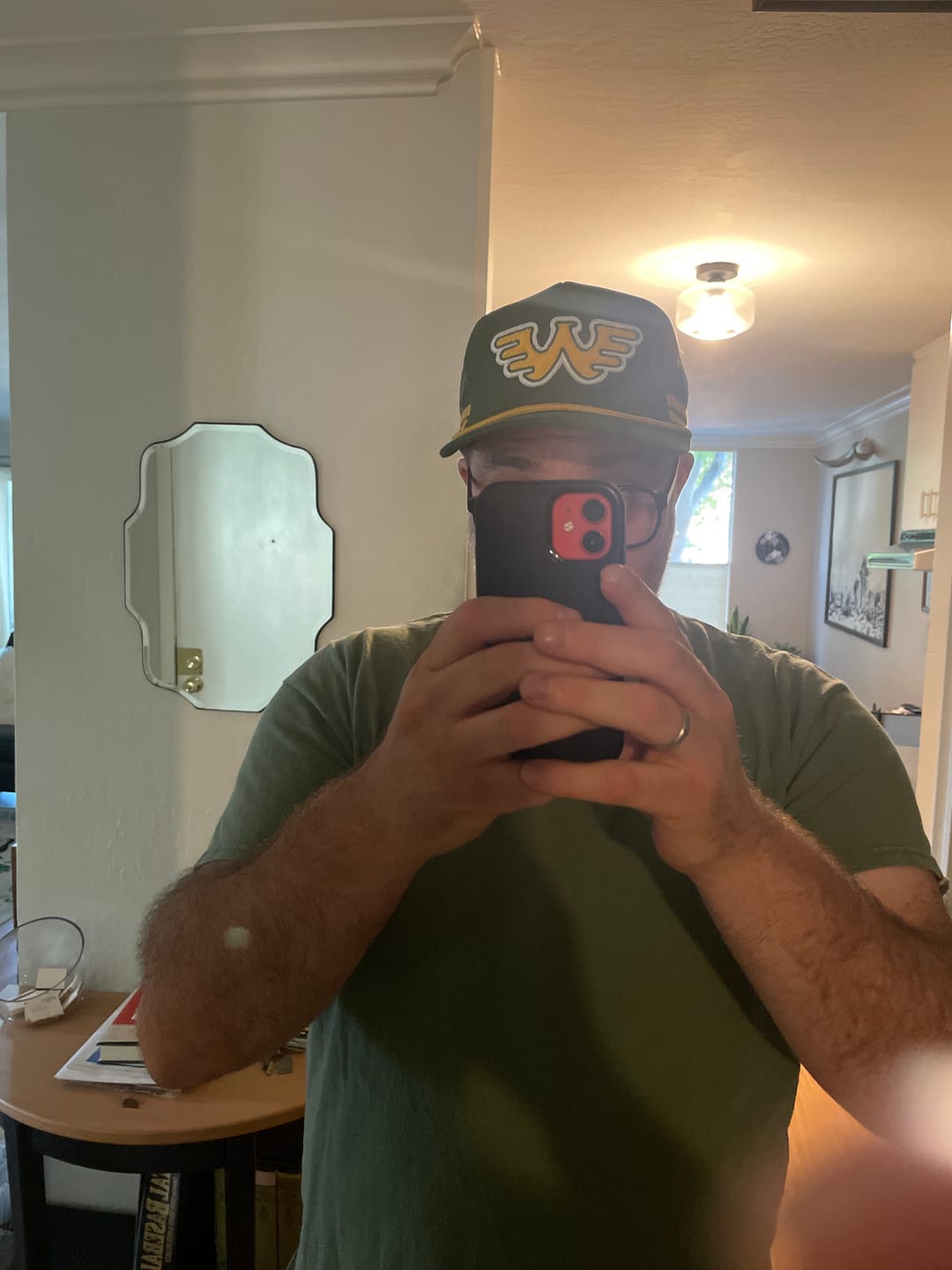 Customer photo review of Seager x Waylon Jennings Flying W Snapback Hat - Green