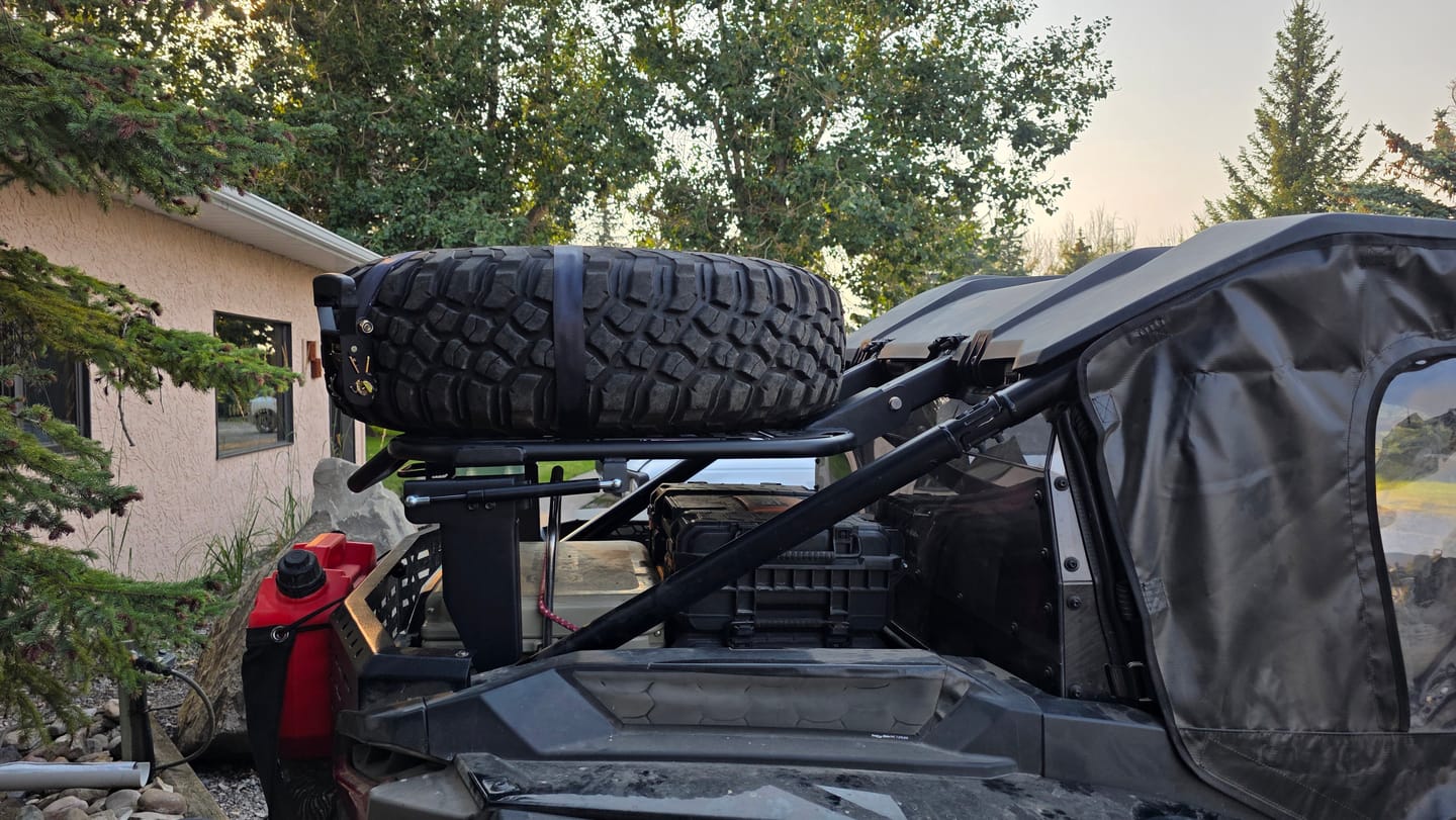 Customer photo review of UTV Spare Tire Carrier for Polaris RZR XP 1000 / XP 4 1000 2024-2026