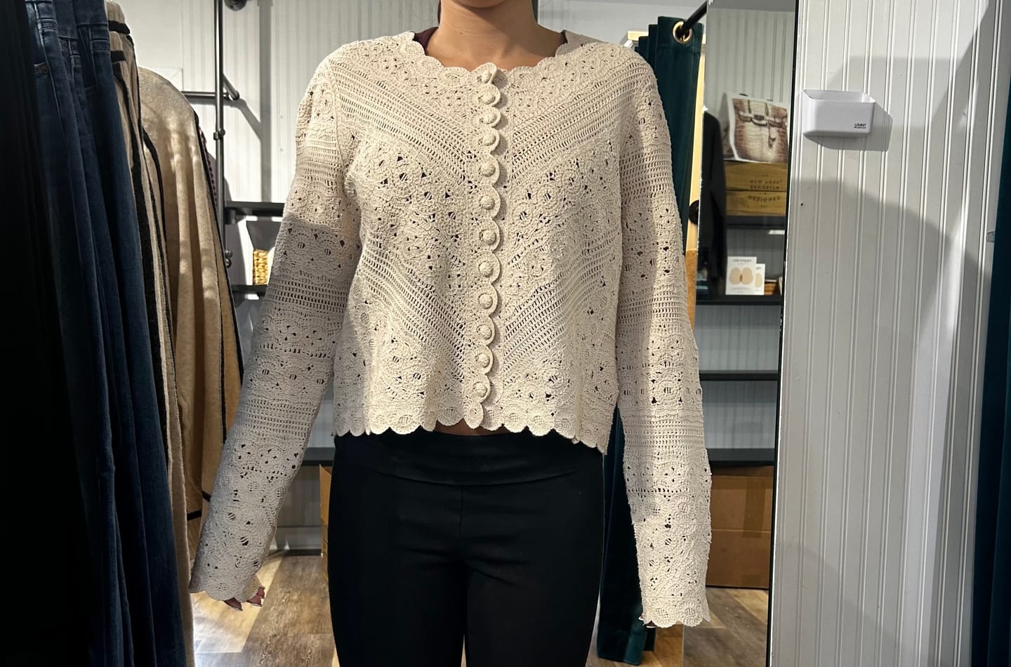 Customer photo review of Z Supply Cressa Cardigan – Cotton Button Front Cardigan