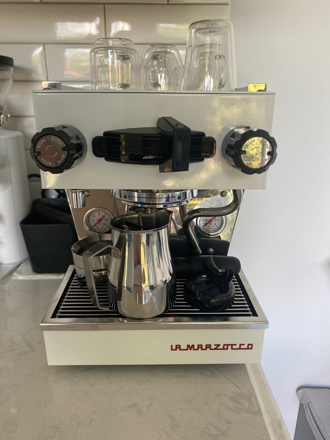 Customer photo review of La Marzocco - Linea Micra (White)