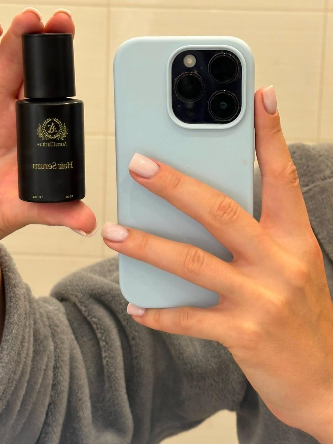 Customer photo review of Hair serum
