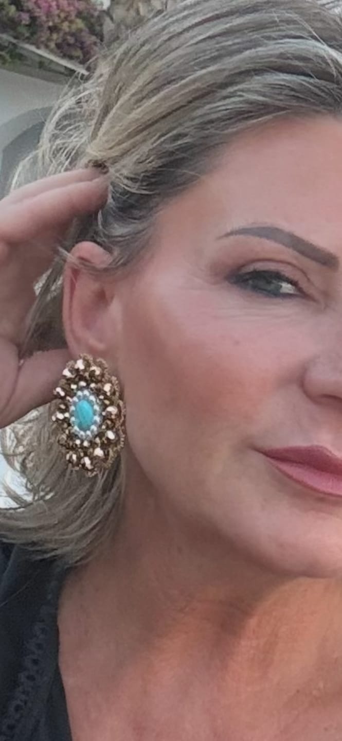 Customer photo review of Orecchini a bottone Marzamemi