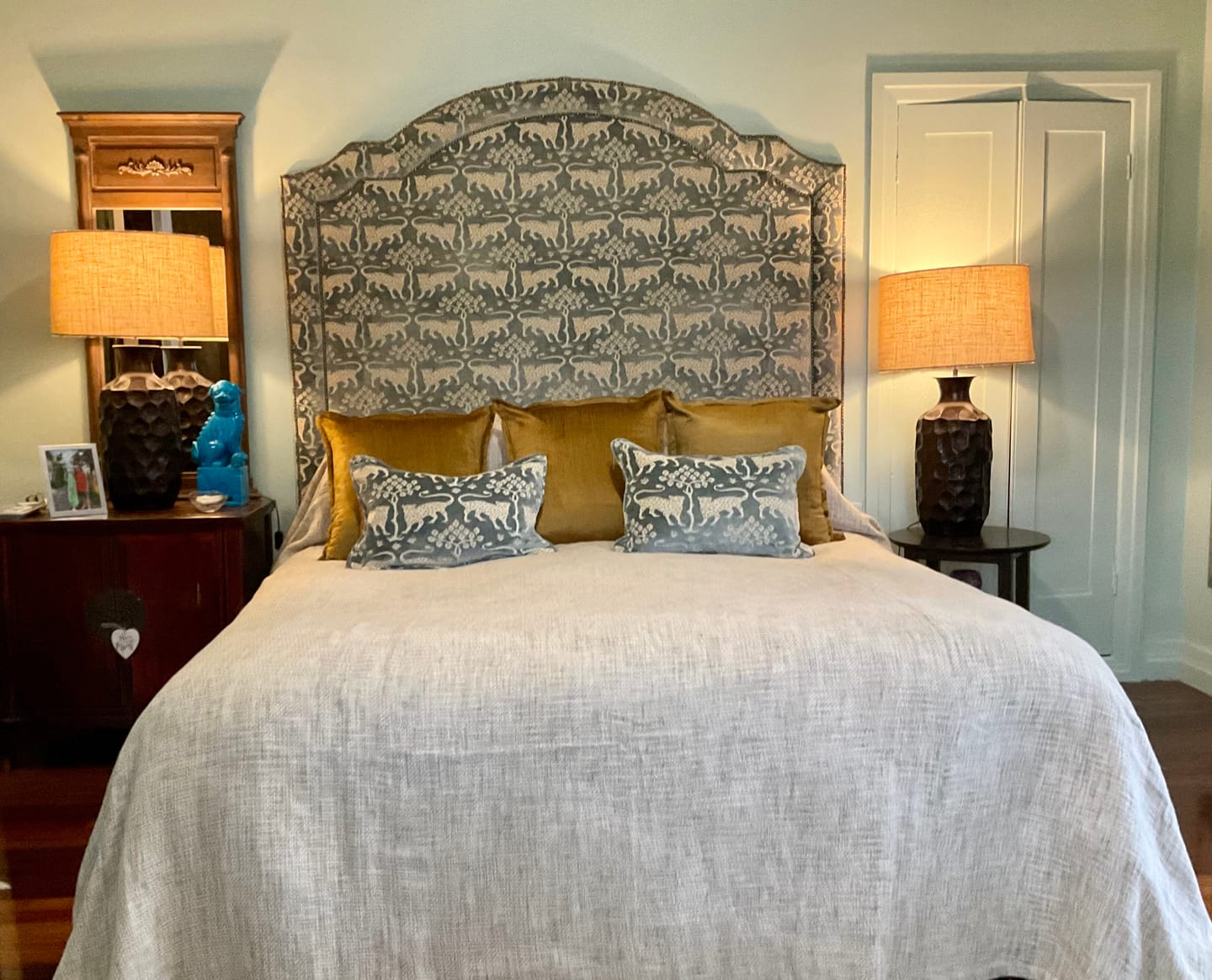 Customer photo review of Luton Handwoven Bed Cover Limited Edition