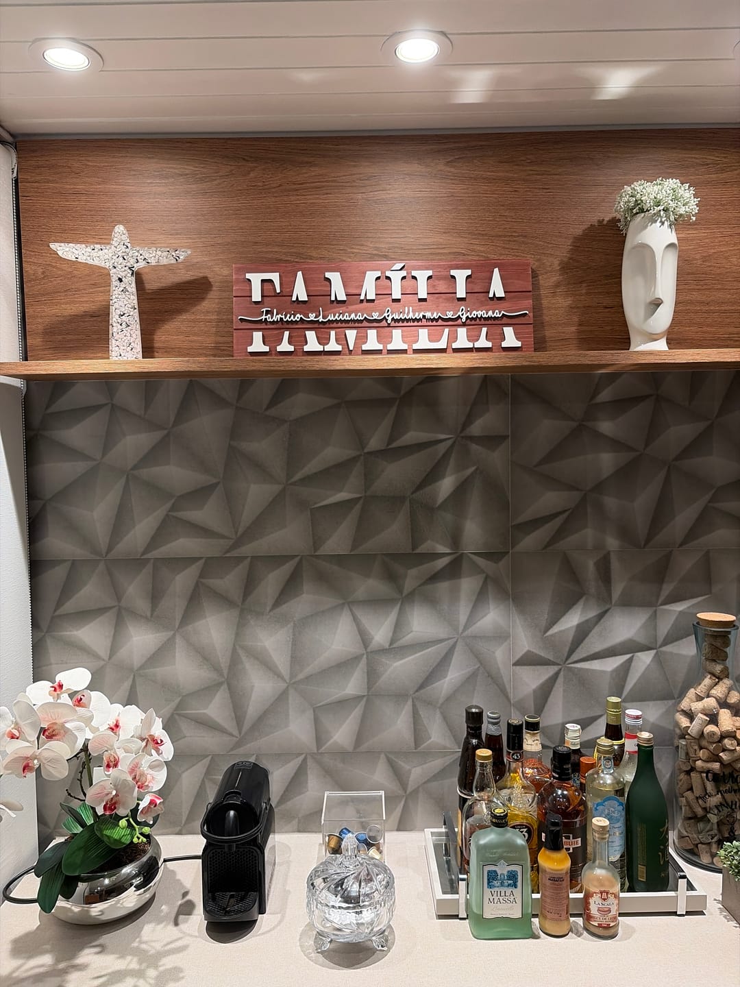 Customer photo review of Placa da Família Personalizada