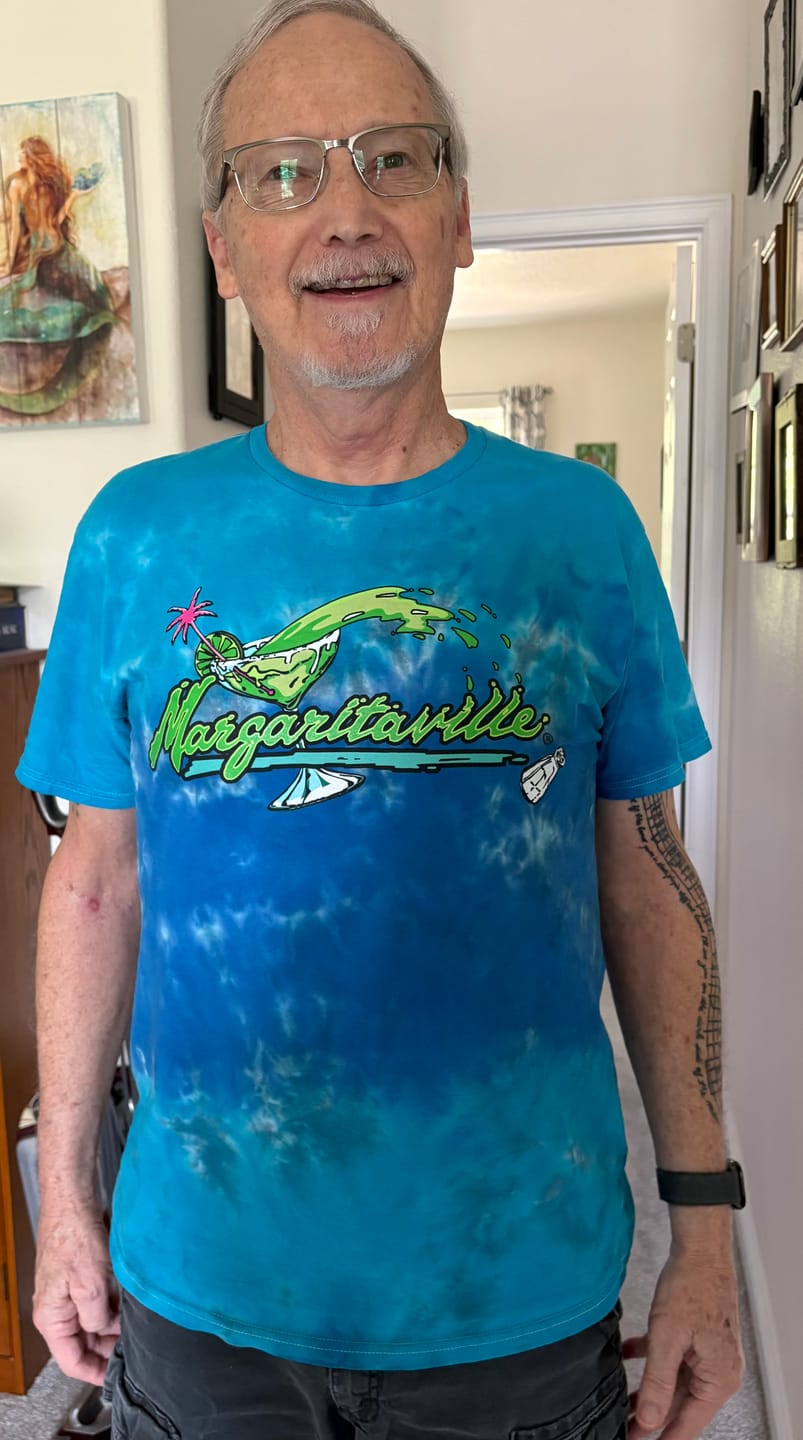 Customer photo review of Changes in Latitudes Guitar T-shirt