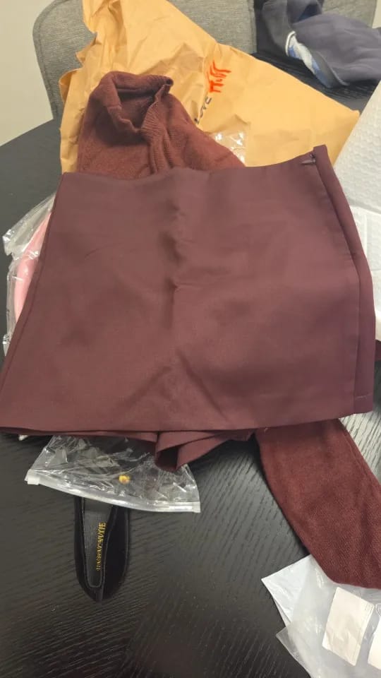 Customer photo review of Tailored High-Waisted Skort