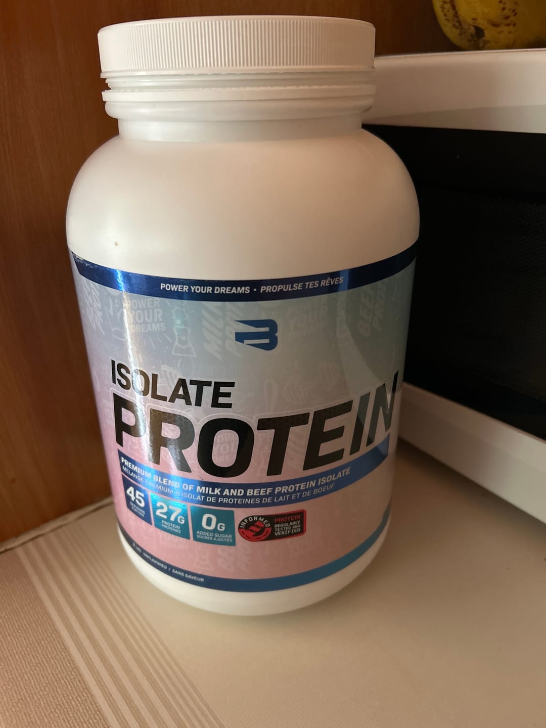 Customer photo review of Unflavored Isolate Protein