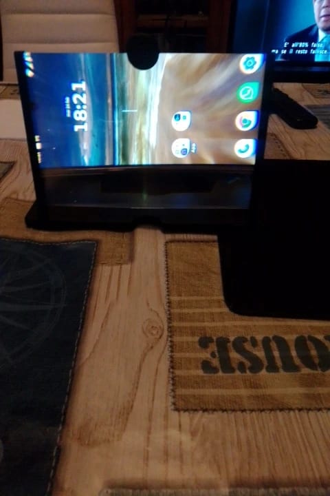 Customer photo review of Amplificador Pantalla Móvil