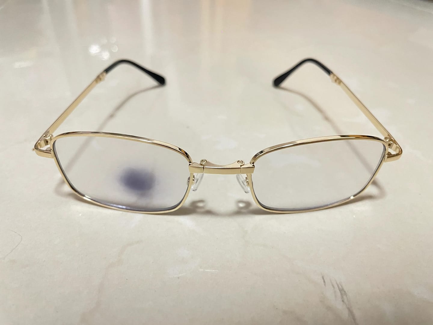 Customer photo review of Foldable Progressive Tint Reading Glasses