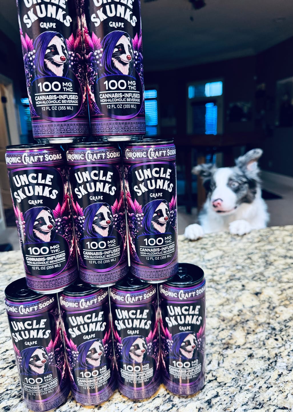 Customer photo review of Grape | 100 mg | 12oz Chronic Craft Soda