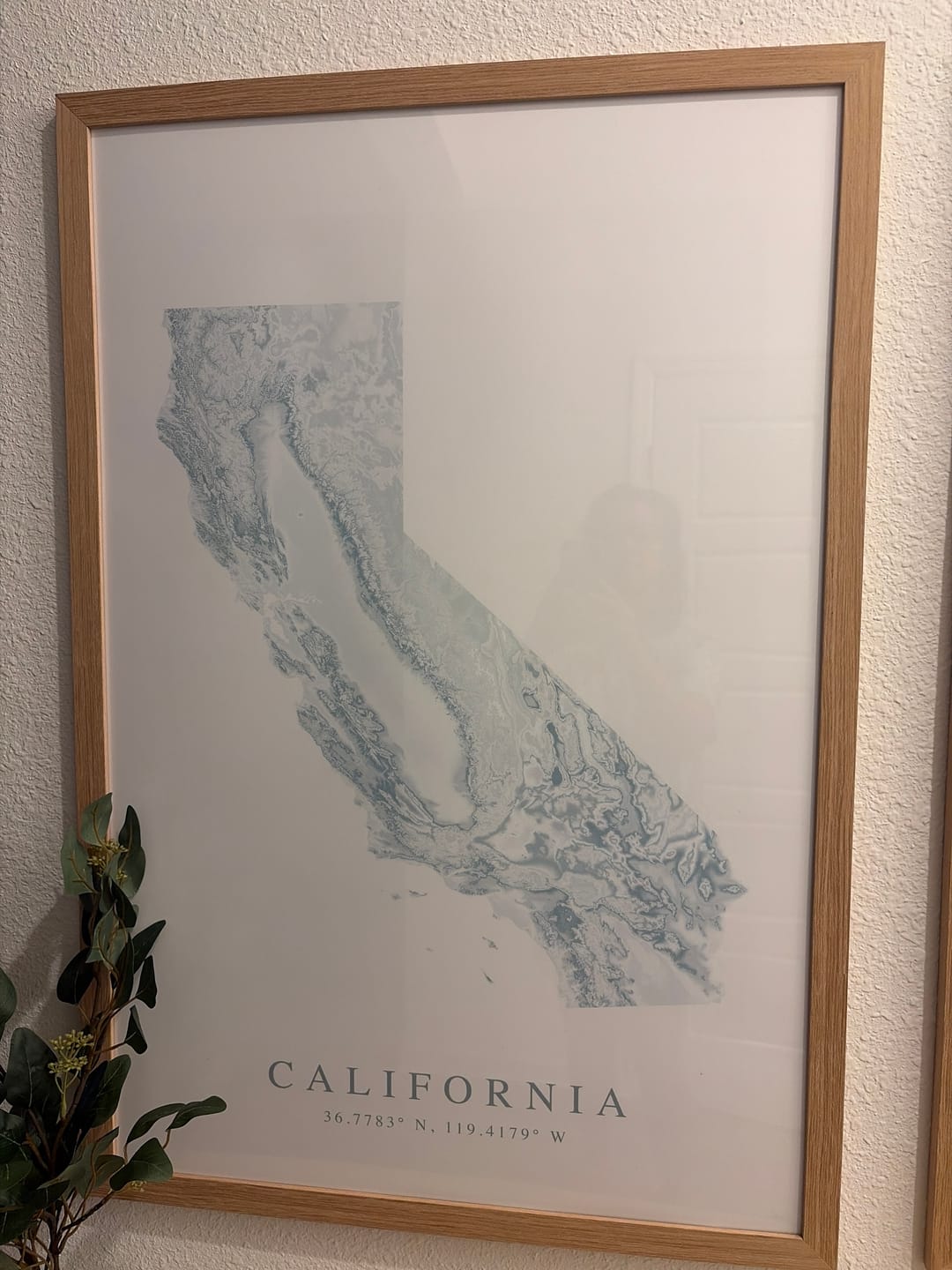 Customer photo review of California Map Print