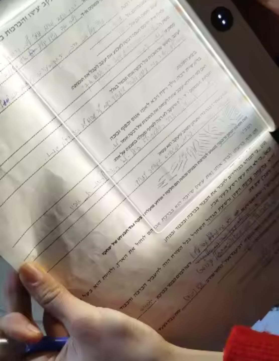 Customer photo review of Lámpara LED Plana de Lectura Nocturna con Protección Ocular