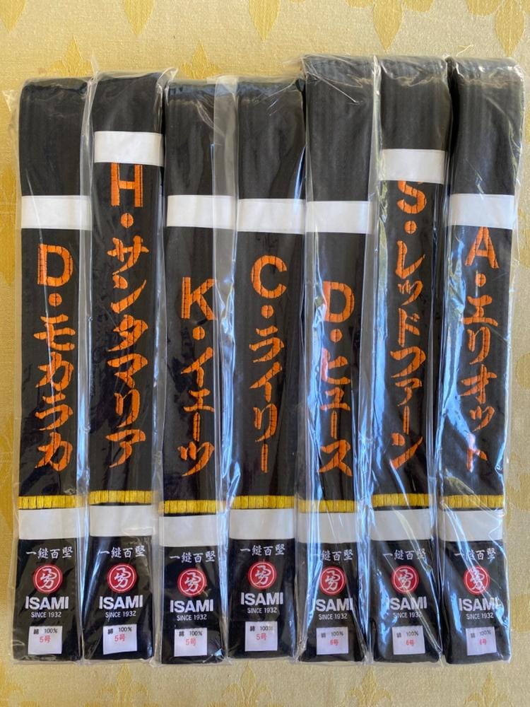 Customer photo review of Isami Karate Black Belt Premium